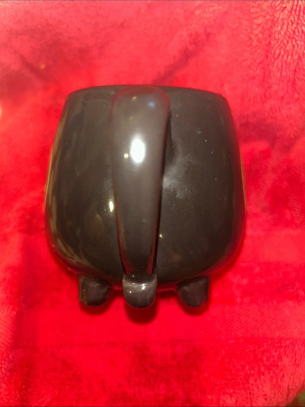 Harley-Davidson Black Hog Glazed Ceramic Mug with Logo 1983
